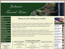 Tablet Screenshot of jackmanfuneralhomes.com
